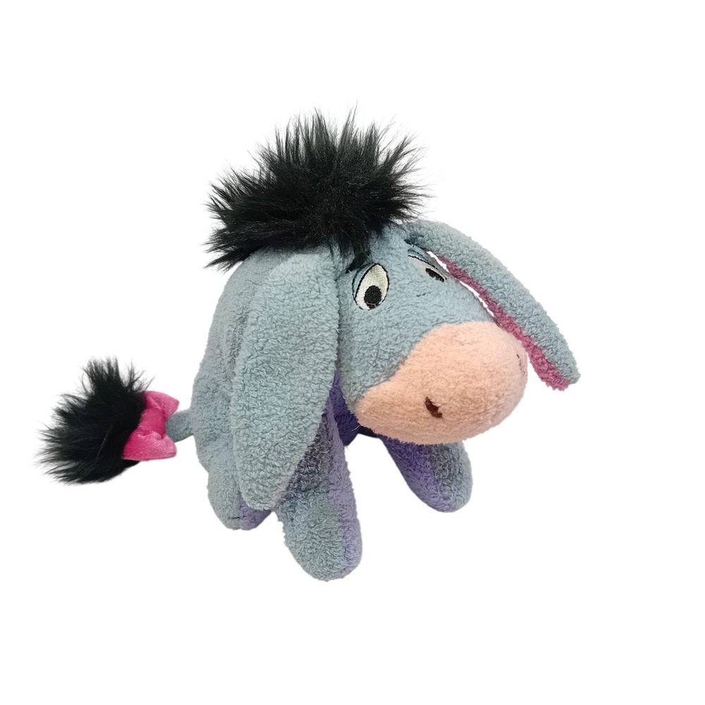 Vintage 2000s Applause Y2K Winnie The Pooh Disney Eeyore Sherpa Bean Bag Plushie